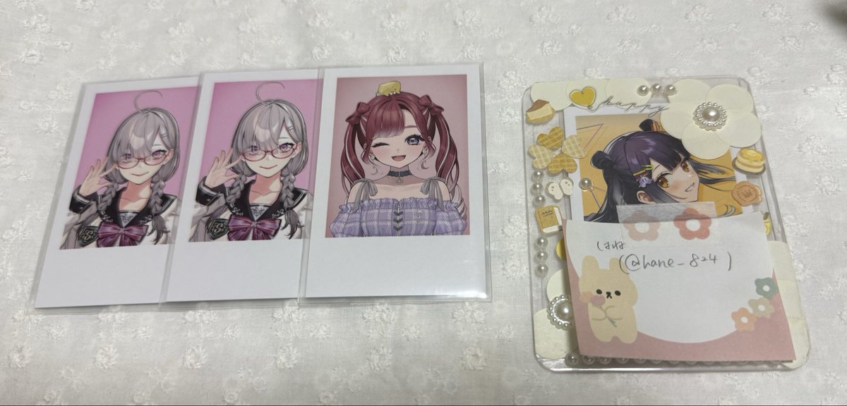 hane3_08's tweet photo. 【交換】にじさんじ Another Style Goods ランダム チェキ風カード

譲…画像1or〜定価+送料
求…画像2各1(上段優先)

纏めて優先、郵送交換
グループ違いのため大変難しいかと思いますが、お気軽にお声掛けください https://t.co/HzdIfdtMXy