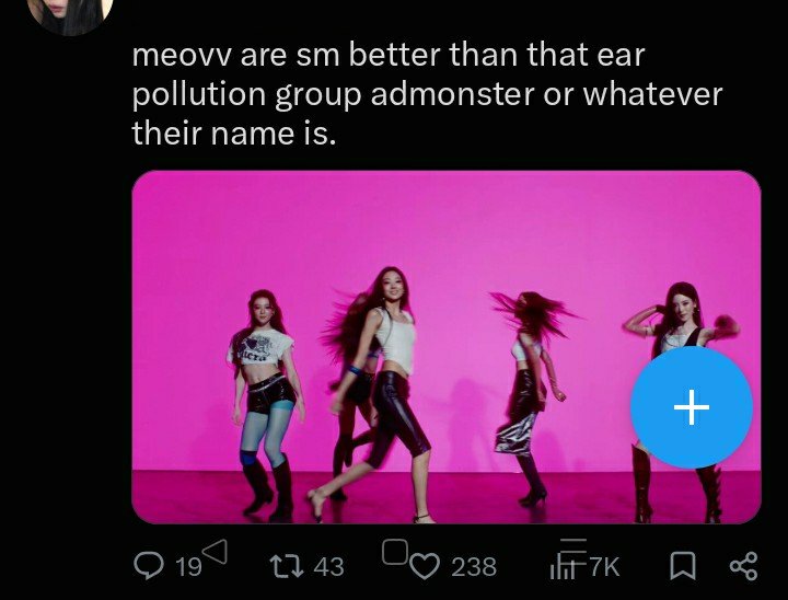 madafpv's tweet photo. @8tinss @truestoryarix A beef? No dear, meovv is recognized as a flop even by they fans so they have often insulted baemon by saying "meovv deserves baemon success"
Their fandom sticks to us like glue, how do we get rid of them? We are disgusted, we had enough already https://t.co/0Ct7Qrze0R