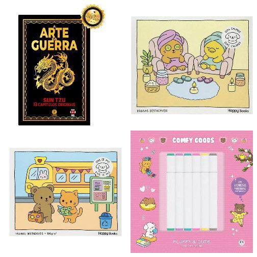 saapatona's tweet photo. 🔥 A Arte da Guerra – Sun Tzu | Capa dura
💵 Preço: R$ 20,69
🎟️ Cupom: DESCUBRA20
🔗 https://t.co/nmVMaKyUrt

🔥 Cozy & Cute: Dias Calmos | Capa dura
💵 Preço: R$ 5,12
🎟️ Cupom: DESCUBRA20
🔗 https://t.co/DtIW2NMItX

🔥 Cozy & Cute: Dias de Paz | Capa dura
💵 Preço: R$ 5,23
🎟️ Cupom: DESCUBRA20
🔗 https://t.co/voy49R476C

🔥 Fluffy and Cute – Para colorir + 6 canetas
💵 Preço: R$ 6,27
🎟️ Cupom: DESCUBRA20
🔗 https://t.co/aF5ddYQbeY