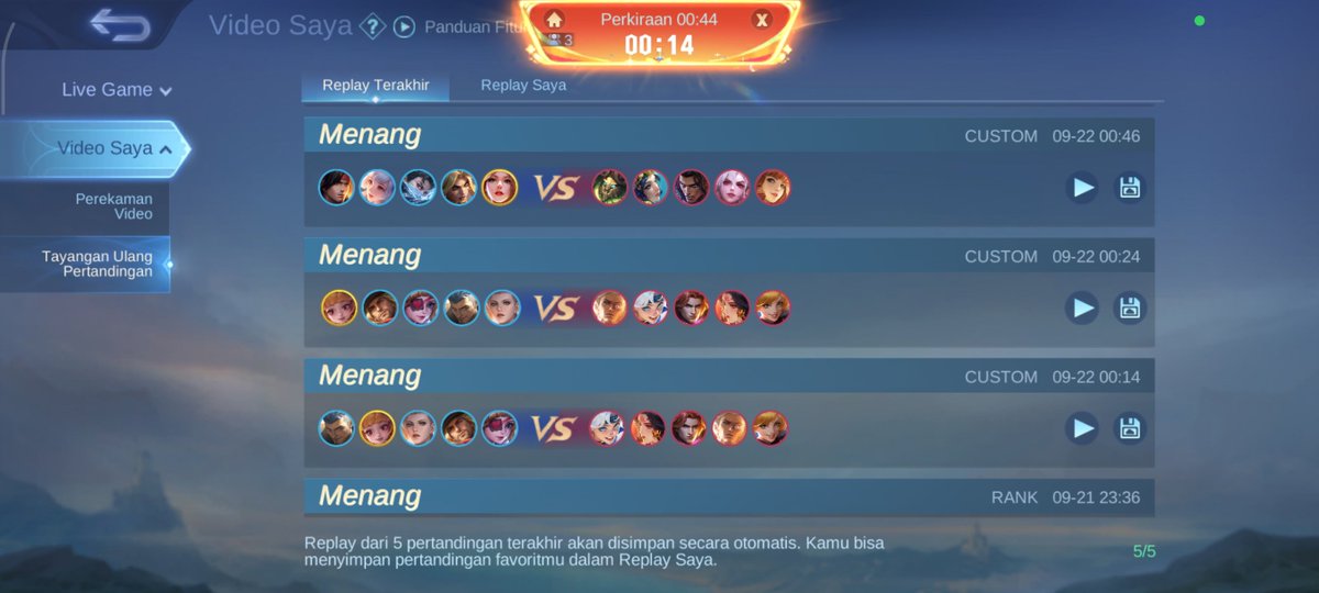 lynlzy's tweet photo. Ini hasilnya btw. Abaikan game yg pertama. Heronya sama karena akun musuh sih fanny kena tabrak jadinya mereka surrend https://t.co/F4Cvjpe9pC