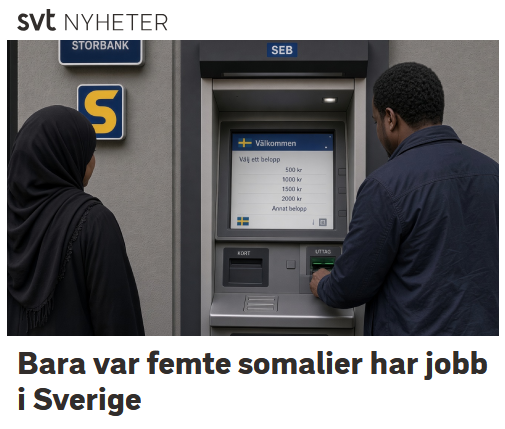 MemIngenjoeren's tweet photo. Det alla innerst inne undrar.

Varför har vi 120 000 somalier i Sverige? https://t.co/BIgbcs95Gl