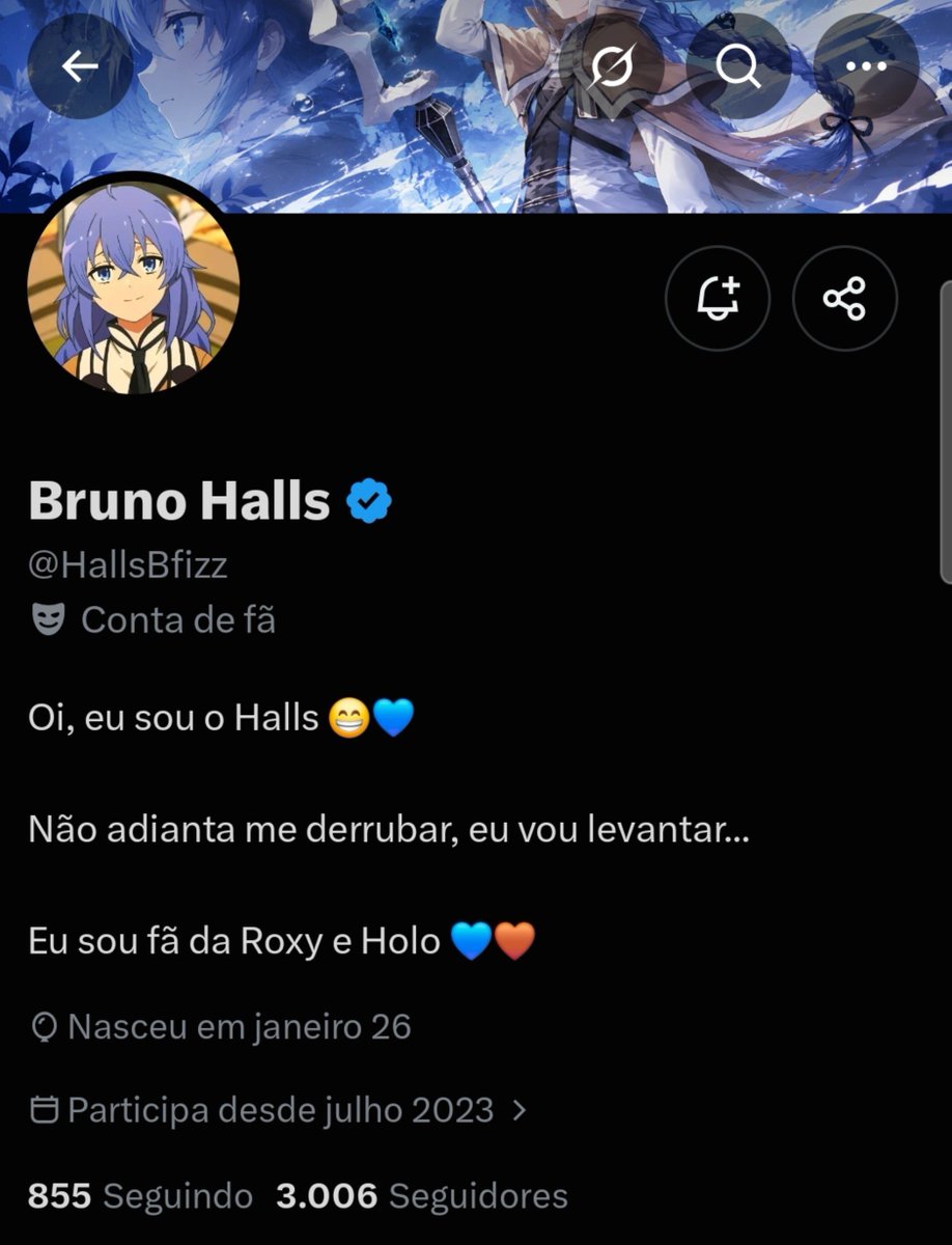 HallsBfizz's tweet photo. 3k de seguidores!!

Uso essa rede social para interagir com o máximo de pessoas e falar sobre as coisas que gosto. 
Acredito fazer isso de uma maneira bem legal.

Enfim, obrigado a todos que falam comigo!! 
Seguimos. https://t.co/1mHg8WRXQ2