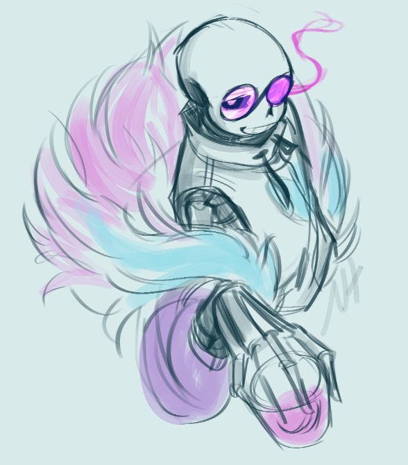 LazyKat20's tweet photo. Quick doodle break of my lust sans design 💜✨ https://t.co/ZqJtVnMcyQ
