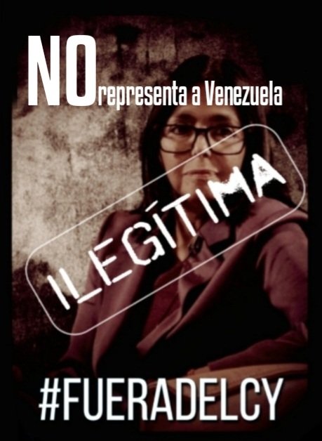 EgoLibertas's tweet photo. Como venezolano
RECHAZO la participación y FALSA REPRESENTACIÓN
de Delcy Rodríguez en la ONU
por Venezuela.

#FueraDelcy https://t.co/yygR9PhnGx