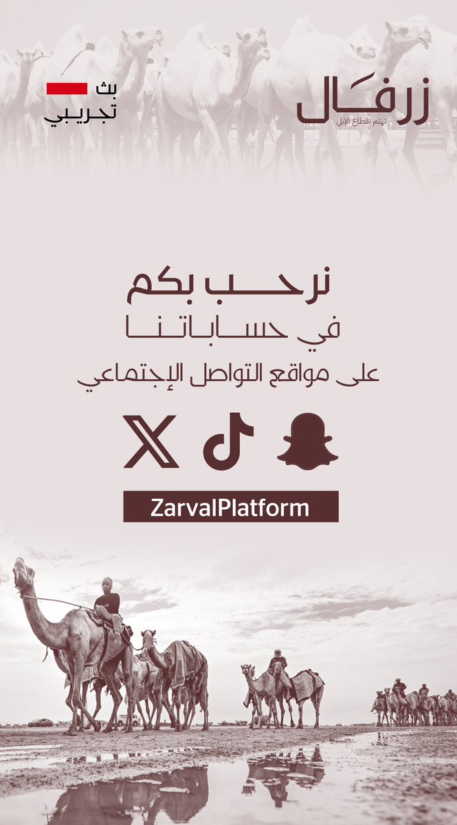 ZarvalPlatform's tweet photo. نرحب بكم في حساباتنا..😎
على مواقع التواصل الإجتماعي.
#زرفال https://t.co/CgQvowgBI1
