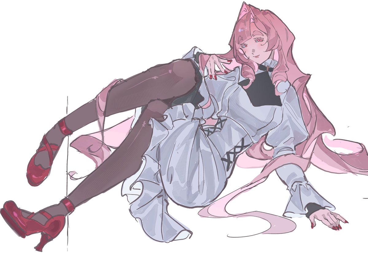 kirifujinozomi's tweet photo. ive been really into putting odile in various poses on a white background these days i guess https://t.co/KUBNg6nYCa