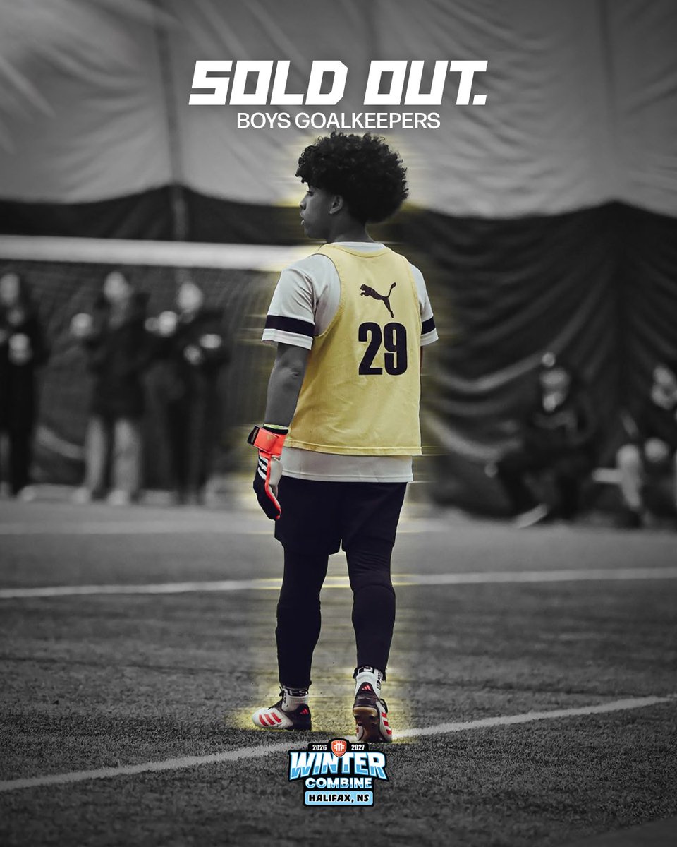 FTFCanada__'s tweet photo. 🚨 HALIFAX WINTER COMBINE 🚨

🧤 BOYS GOALKEEPER SPOTS ARE SOLD OUT!

Other positions are filling fast. Compete, showcase your talent &amp; get on university coaches’ radar. 🎯

📍 Halifax
📆 Nov 20-22, 2026

🔗 Link in bio to register.

#FTFCanada #WinterCombine https://t.co/TCGzftnnCz