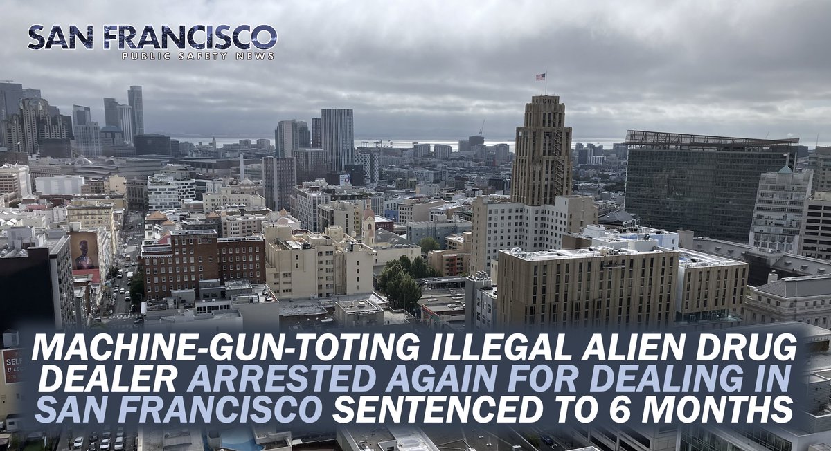 sf_safetynews's tweet photo. A Honduran given a six-month sentence after being found with fentanyl and a machine gun in San Francisco’s Tenderloin in 2024 received another six-month sentence today, this time at the city’s federal courthouse, after being caught selling fentanyl again. https://t.co/JjsqcmWSvt https://t.co/MQa4LPQJdf