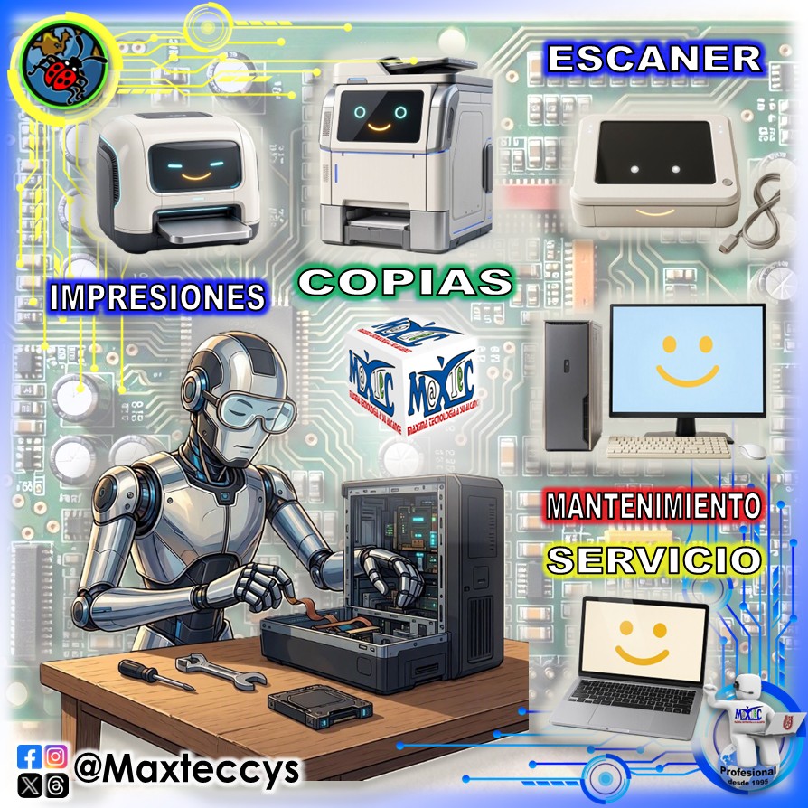 MaXTeCCyS's tweet photo. 📣 Exitoso inicio de semana 👋
💻 #maxteccys #maxteccomputacionyservicio 🖥️ #mantenimiento 🖱#servicio 💾 #computadora 📱 #Laptops #windows #Copias #Impresiones #Escaner Servicio Local Tecamac https://t.co/ZeNbGFP6Fu