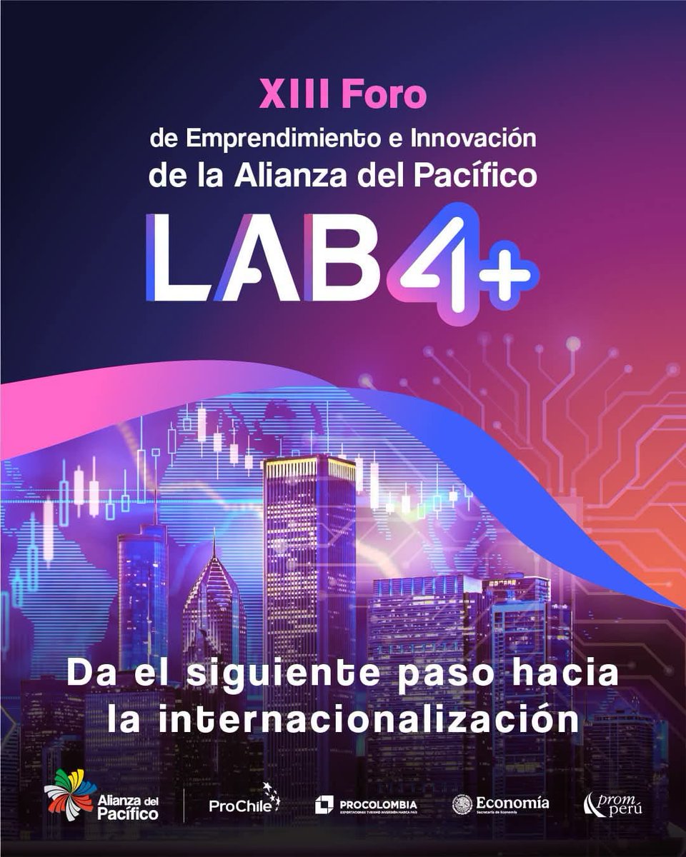 ComceOficial's tweet photo. 🚀🌎 Participa en LAB4+ 2026, el XIII Foro de Emprendimiento e Innovación de la Alianza del Pacífico, que conecta a empresas, startups e inversionistas de Chile, Colombia, México y Perú para generar oportunidades de negocio.
💻 Convocatoria 👉 https://t.co/h28C7fRnlX https://t.co/TRROuwnrq6