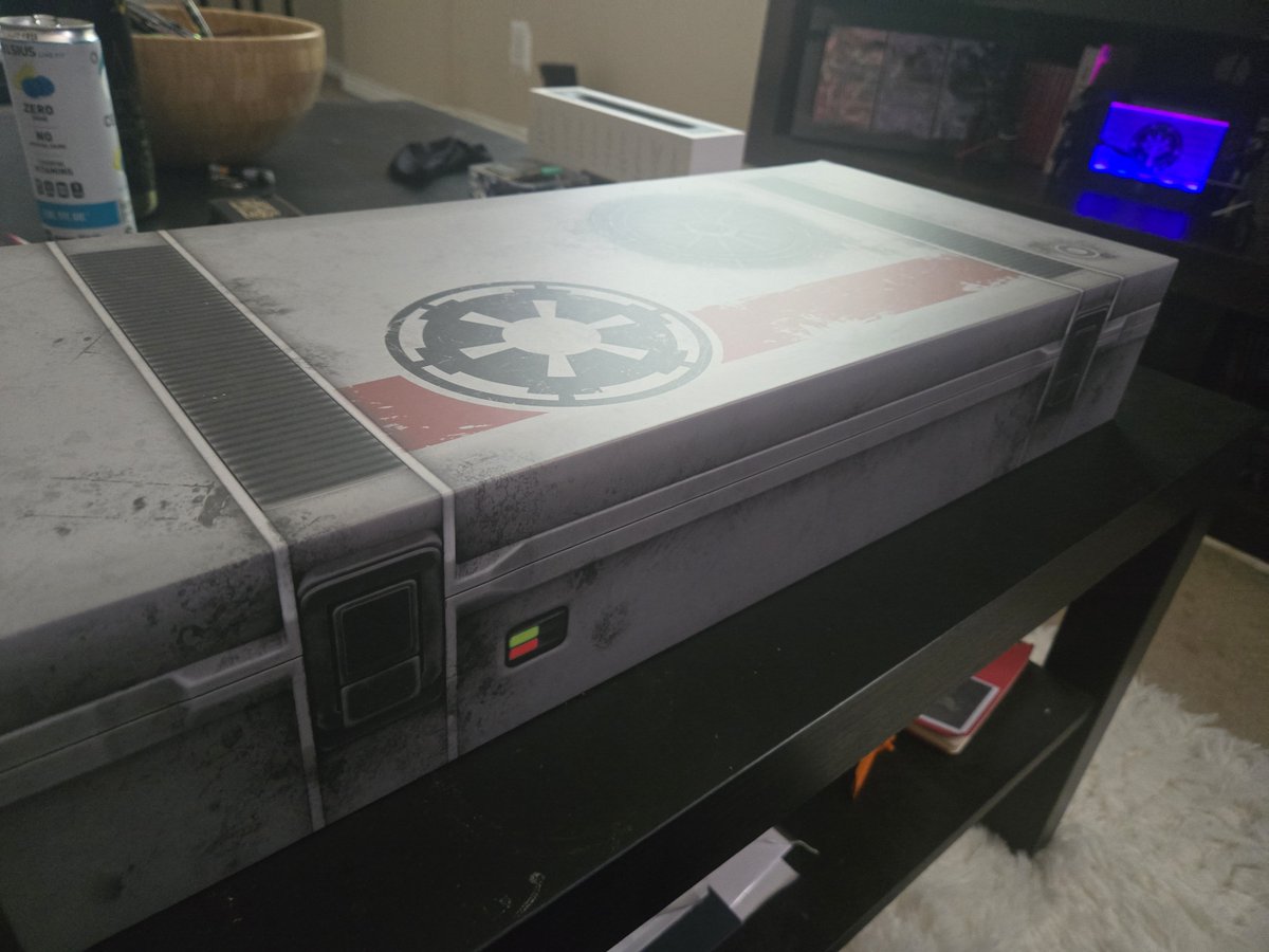 intonerthree's tweet photo. its been a rough couple of weeks and it got really hard for a bit there so i went full retail therapy mode and bought myself... the jedi survivor collectors edition 😭 look at it!!! https://t.co/YF0qxZhK65