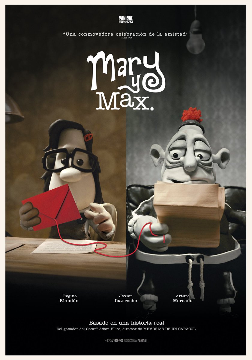 EncuadresMx's tweet photo. Se fueron los pases dobles para la premiere de Mary y Max cortesía de los capos de @cineCANIBAL.
Los ganadores serán contactados en breve. Gracias por participar en nuestra dinámica! Los tqm 🖤
#encuadres https://t.co/ucjZvxF123