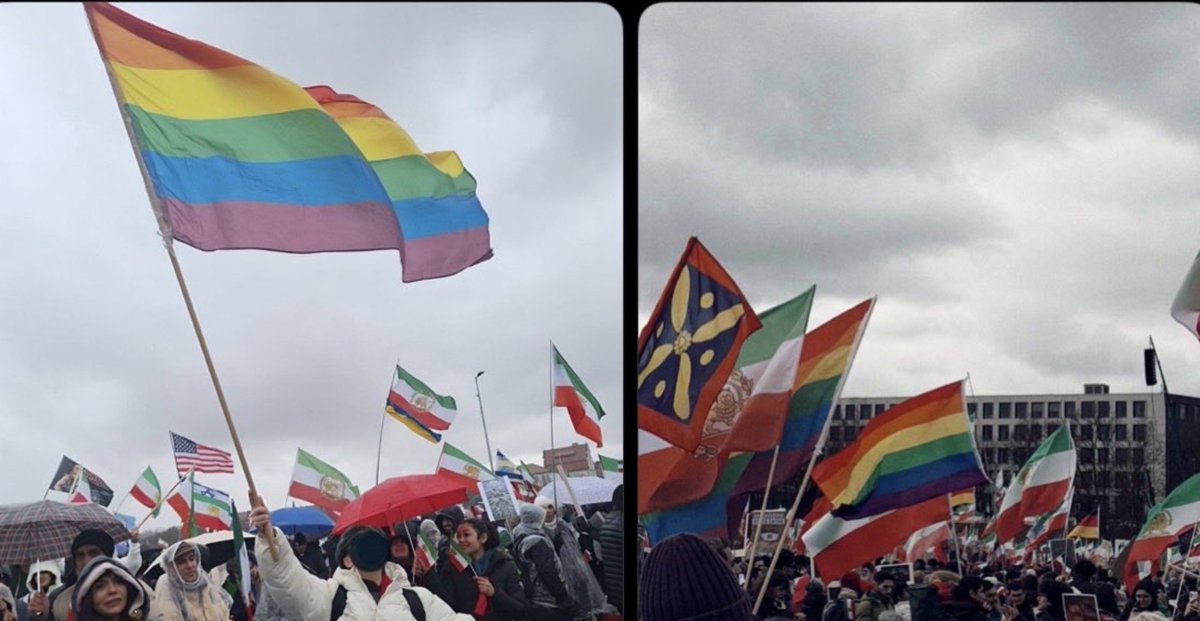 fatemisadr_ir's tweet photo. اگر هنوز بر آنید که جنبش فواحش خطاب کردن غائله‌ی ژینا زیاده‌روی یا بددهنی بوده است بایستید تا امتداد این جریان اجتماعی جنسی در پس‌‌آی اروپا و امریکا در ایران نیز رژه‌ی افتخار هم‌جنس‌بازها را برگزار کند... https://t.co/lo0wp0kyXt