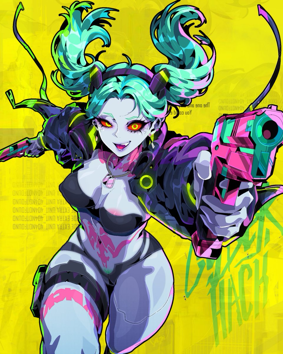 HookedOnHype's tweet photo. Can you find the #mecchachameleon ? 

#RebeccaCyberpunk #CyberpunkEdgerunners https://t.co/Xdt1r3N24O