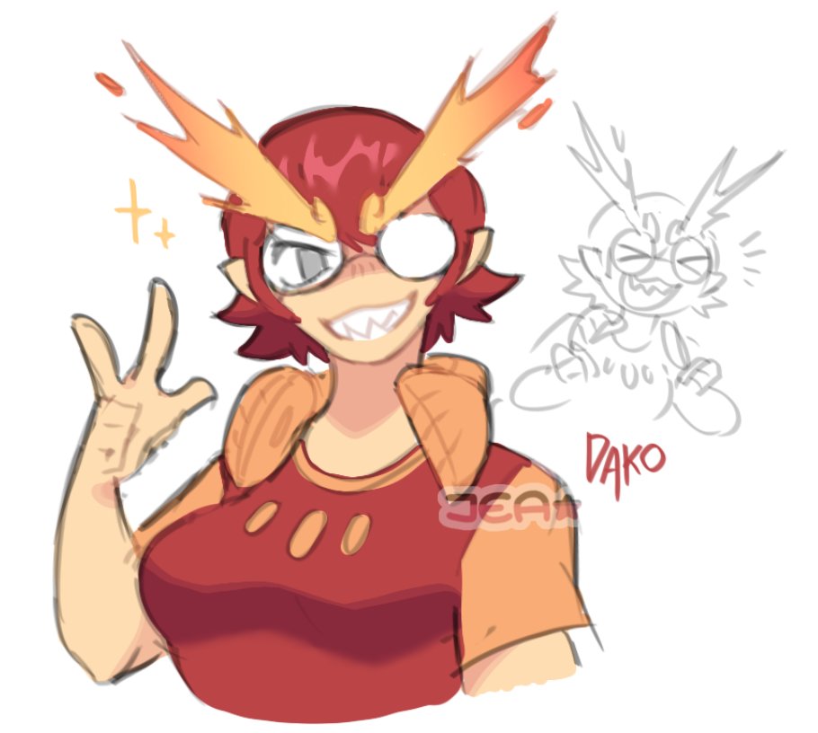jea_yagi's tweet photo. Pokemon oc! Dako Darmanitan!! Rhythm game master, she looooves the arcade!
These are mostly sketches I colored in my free time but I'll make a full body when I can... https://t.co/vwisYt7l4K