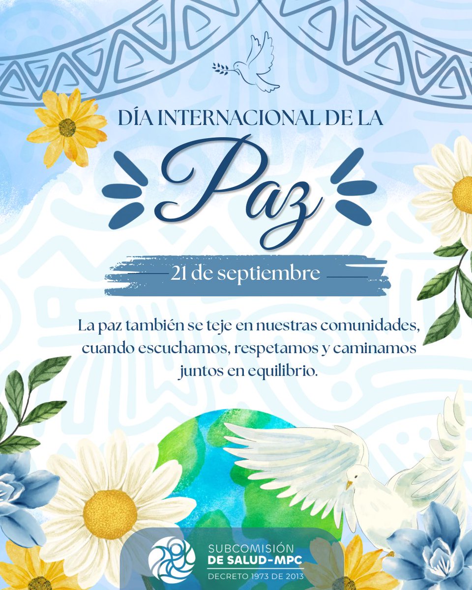 SubconmisionMPC's tweet photo. La paz también nace en nuestras comunidades.

Nace cuando escuchamos la palabra de nuestros mayores, respetamos el territorio y caminamos juntos hacia la armonía y el equilibrio. Así se construye paz desde la salud propia de los pueblos indígenas.

🛖🕊️🌿

#SISPI #DecretoLey480 https://t.co/8200Op4OjM