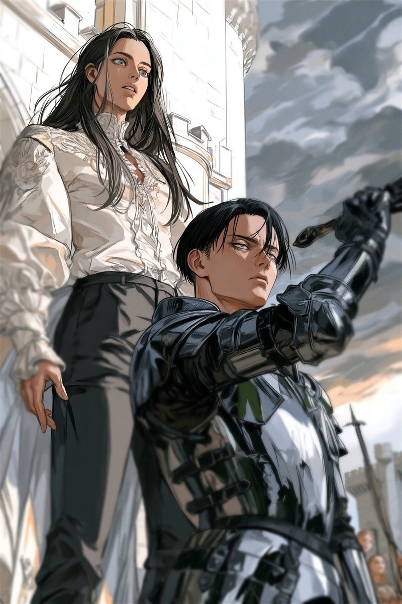 RivaEreriArts's tweet photo. #進撃の巨人  #aot
#リヴァエレ 
Medieval AU https://t.co/q4fAJFk9Ba