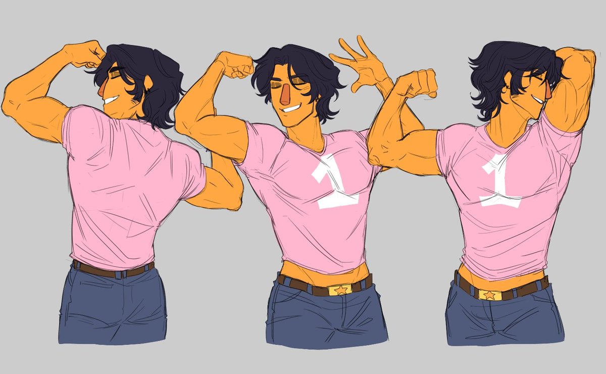 skodenquinn's tweet photo. Flexing 💪 
I love my oc dearly. 

#rebootau #welcomehomearg https://t.co/U4ym84bq5u