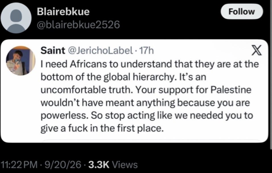 nosympathyyy's tweet photo. @RawMimosa @adam7867863 @deathxthreats @Niggorletjo Just say nigger and stop blocking me 

Fuck Gaza 

Fuck Palestine https://t.co/HA5kPgNe7t