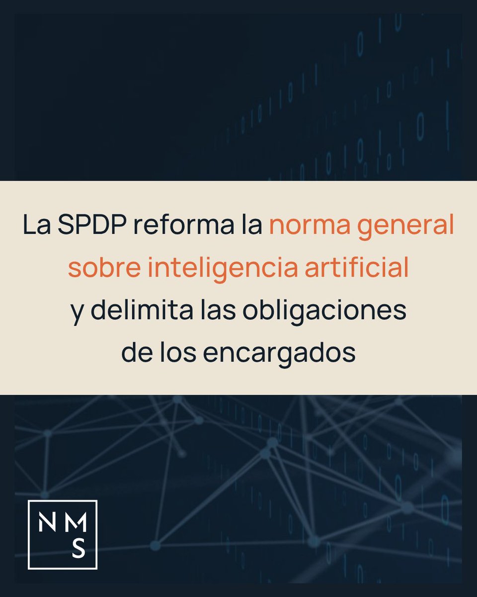 nms_law's tweet photo. Mediante la Resolución No. SPDP-SPD-2026-0037-R, la Superintendencia de Protección de Datos Personales (SPDP) reformó la Norma General para la Garantía del Derecho de Protección de Datos Personales en el Uso de Sistemas de Inteligencia Artificial.

🗞️ Los detalles en nuestra web https://t.co/LfjlaQfRZC