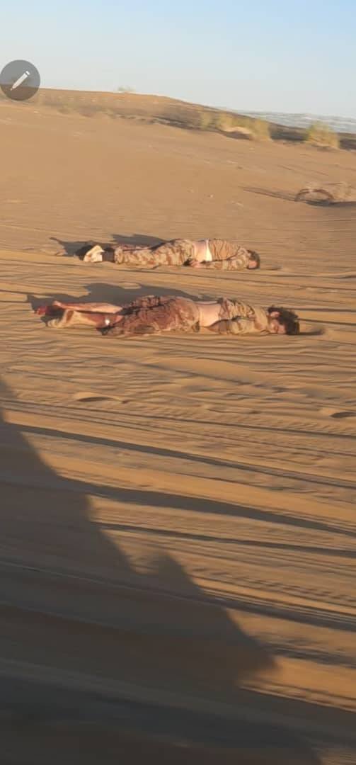burhan_uddin_0's tweet photo. Today several Pakistani Army personnel reportedly lost their lives in an attack near the Durand Line adjacent to Nokkundi, Balochistan.

Following the attack military reportedly took 13 bodies with them.

Meanwhile, 2 bodies are still lying at the scene.

No group has claimed responsibility for the attack so far.