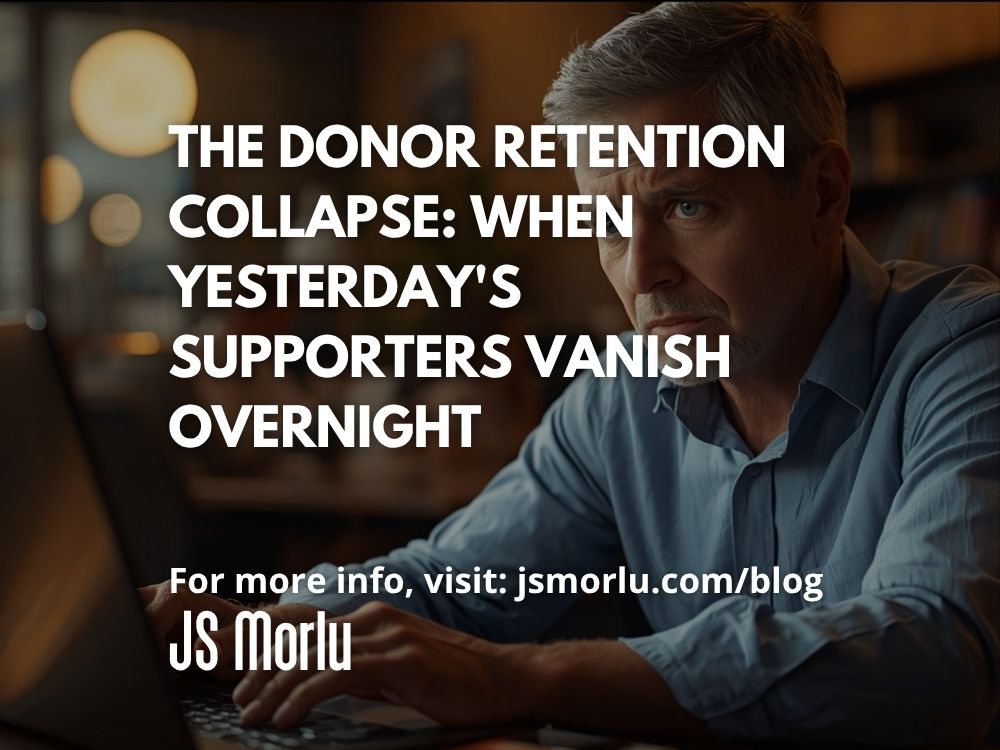 JSMorlu's tweet photo. The Donor Retention Collapse: When Yesterday's Supporters Vanish Overnight #CPAAudits #DonorRetention #financialtransparency #ForensicAccounting #fundraising #NonprofitCompliance #nonprofitgovernance Read More:
https://t.co/jLBl2iQCnY https://t.co/MfCH80fOeV