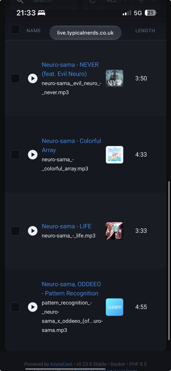 SwarmRadio's tweet photo. congrats on the new track neuro!
Pattern Recognition by @NeurosamaAI is now on Swarm Radios Rotation! https://t.co/95hnrAvNpY