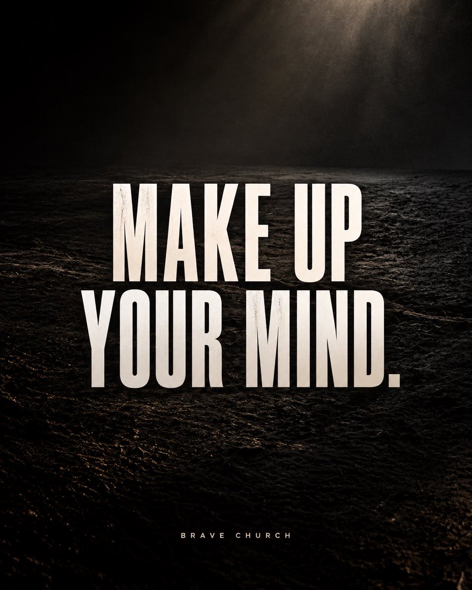 BRAVEpastorjeff's tweet photo. Some decisions are too important to make in the moment.

Daniel made up his mind BEFORE the test came.

Recognize who rules.
Resist being redefined.
Resolve before the test.
Rely on God for the results.

Don’t wait for the pressure.

Stand firm. https://t.co/lTHYBNG4ho