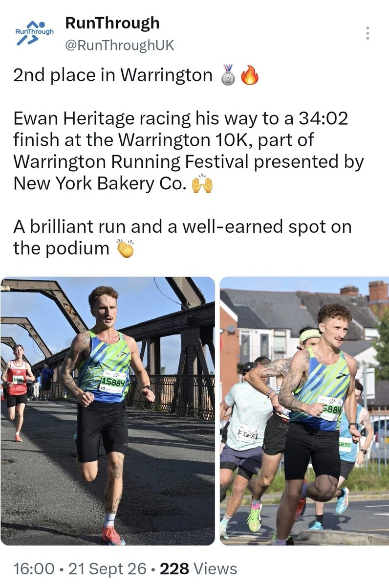 burned1078's tweet photo. This is everything that annoys me about running today.

A post about an 'influencer' who finished second with no mention of the actual winner or the fact that a local 16 year old finished 4th. https://t.co/y0ljKD43jP