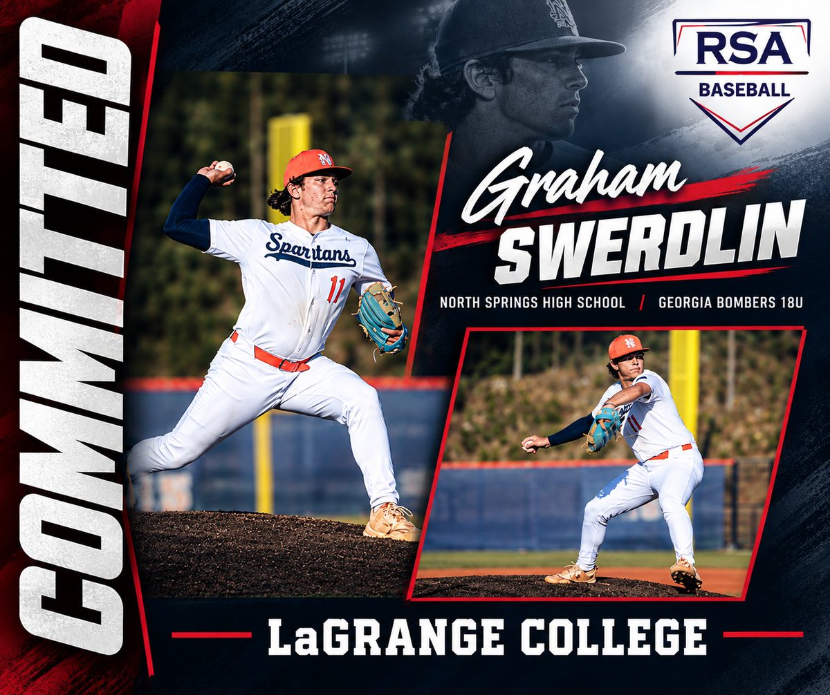RSAScouting_BSB's tweet photo. Congratulations to 2027 #RSABaseball RHP prospect @Gswerds11 on committing to LaGrange College (@lcbaseball21)

@MikeEwingRSA | @GeorgiaBombers https://t.co/pq64fIgXPR