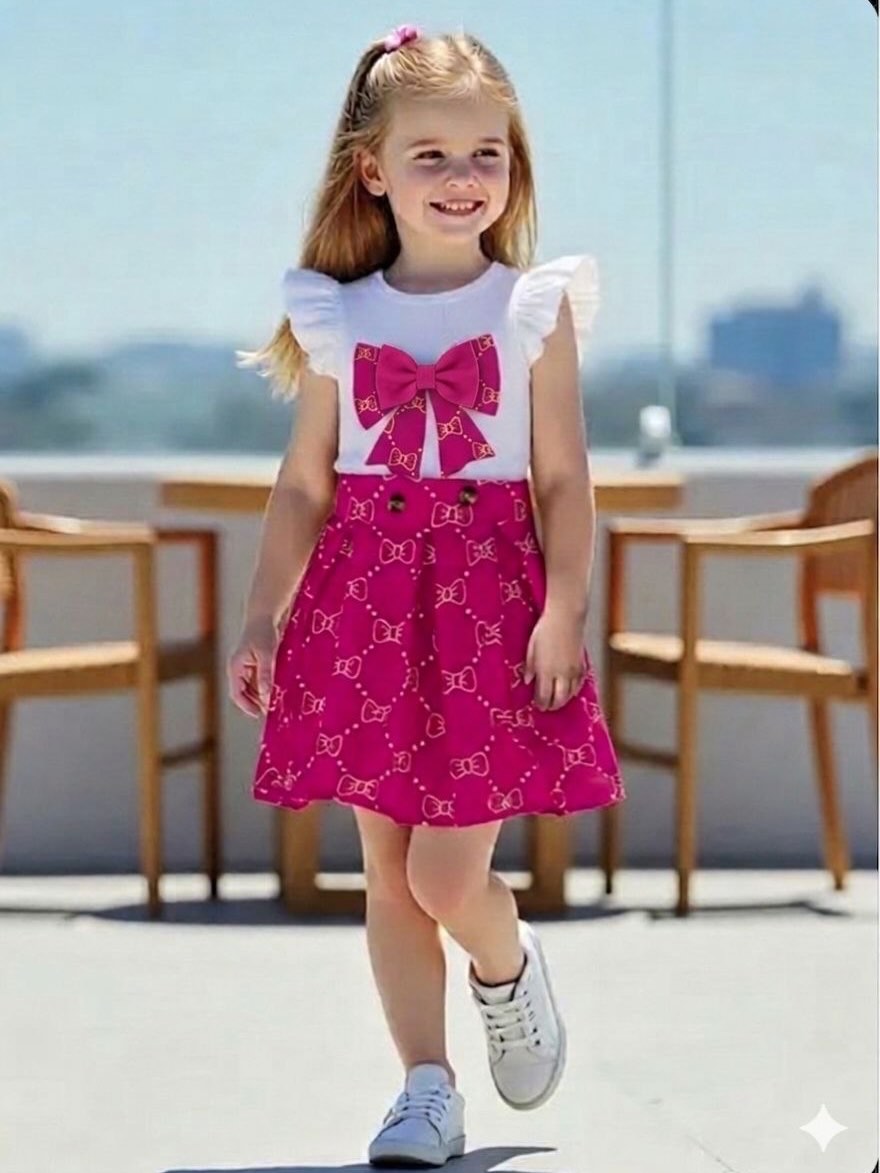 blacksabres1's tweet photo. Pink Bow Dream

Frill top and pleated skirt set—cute, comfortable, and perfect for summer days. Available in sizes 4–13 years. Order via DM or WhatsApp 78 868 280. https://t.co/oLP7XGiUSS