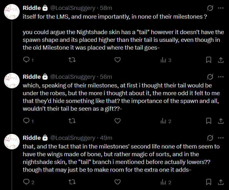 RiddlingRhymes's tweet photo. TwoTime's tail //

LOWKEY fuck it im posting the ramble from my priv anyways. dont get me wrong it feels so odd to imagine them not having had it at some point but it also. makes a lot of sense in my head https://t.co/uhIa9bL8V7
