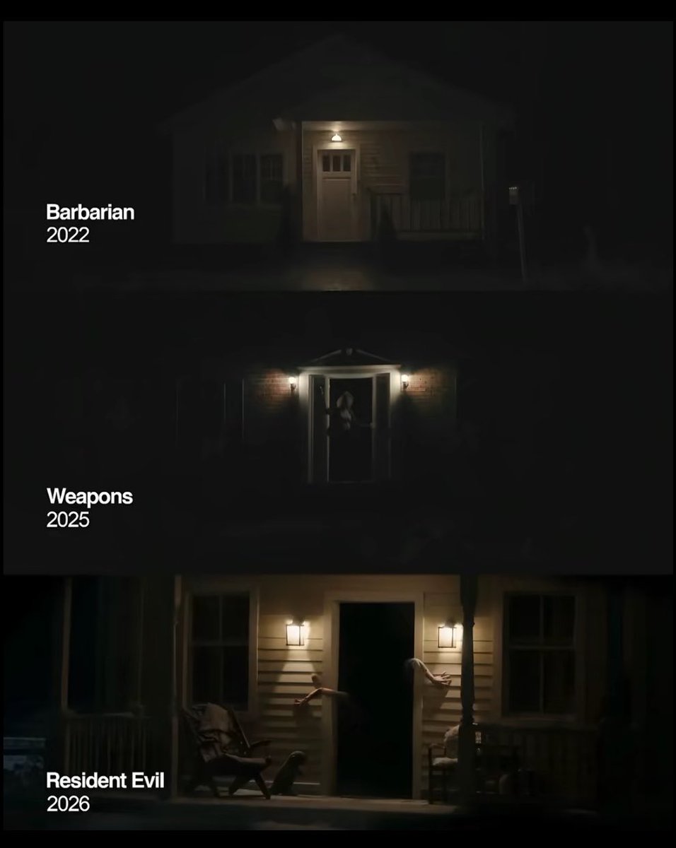 ilovesupermom's tweet photo. Zach Cregger is the greatest director for Horror Movies.

I like how he used some very similar shots as it shows he has a style and a LOOK!

#ResidentEvil https://t.co/v0wfPgSsOn