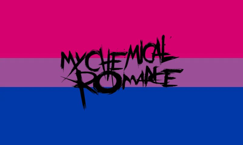 moounlightt's tweet photo. this flag is for bisexuals who love My Chemical Romance https://t.co/OVww49bUZh