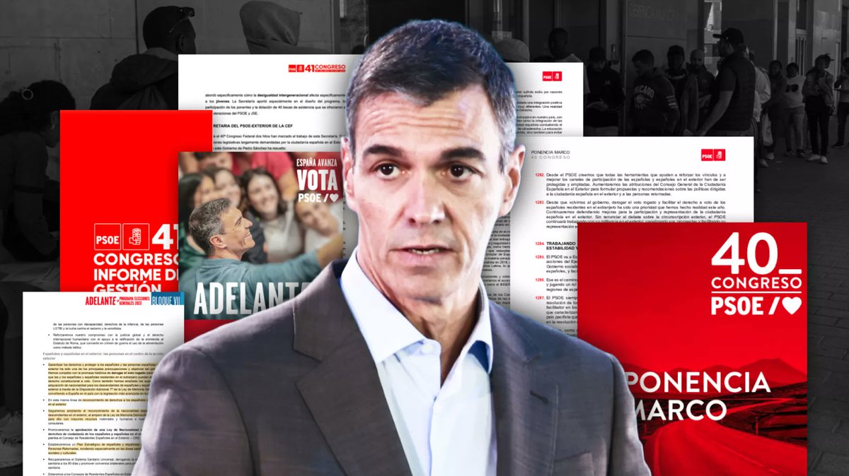 ale_neo_'s tweet photo. 1804/🔴 Pucherazo al descubierto: Documentos internos del PSOE confirman que la 'Ley de nietos' se diseñó para regalar nacionalidades y amasar votos en el exterior. Admitían sin pudor que sus "posibilidades de expansión política eran enormes". Tramposos. https://t.co/GLGgUeNOeW