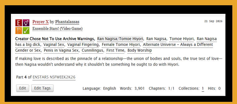 Caeh_lan's tweet photo. #ESNSFWWEEK26
@enstNSFWweek
Day 2:
I wans't able to actually finish the prompts for today (hopefully next week lmao) but I think we are allowed to write about another prompts!
#Nagihiyo #Femhiyori #Bodyworship https://t.co/ypsGpIKsfn
