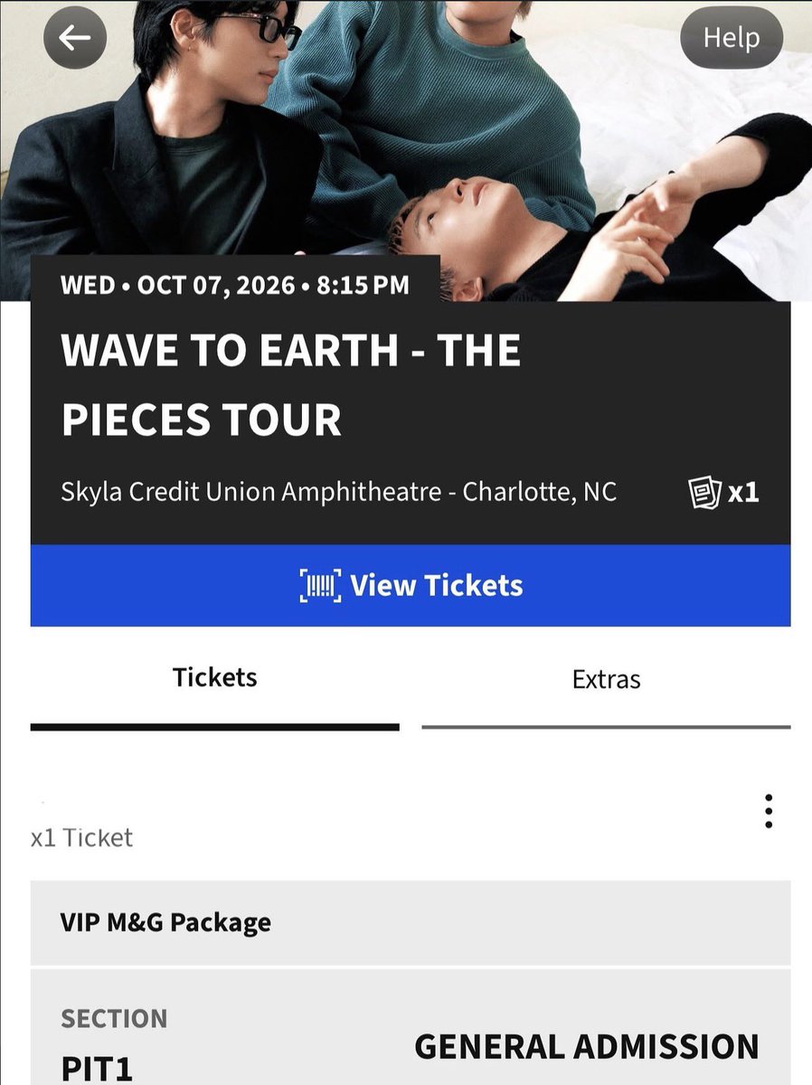 wvv2ee's tweet photo. WTS wave to earth m&amp;g package ticket
October 7th NC show!
I bought it for around $404, can negotiate the price !! 
~ want $250
Can FaceTime!
#wavetoearth #concertticket https://t.co/oGlhxZ2LAn