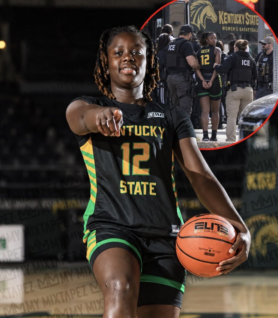 mymixtapez's tweet photo. Kentucky State women’s basketball player Amina Seck was detained by ICE while traveling with her team to New York and has been in custody since last month 😳 https://t.co/bmdyZqCKgE