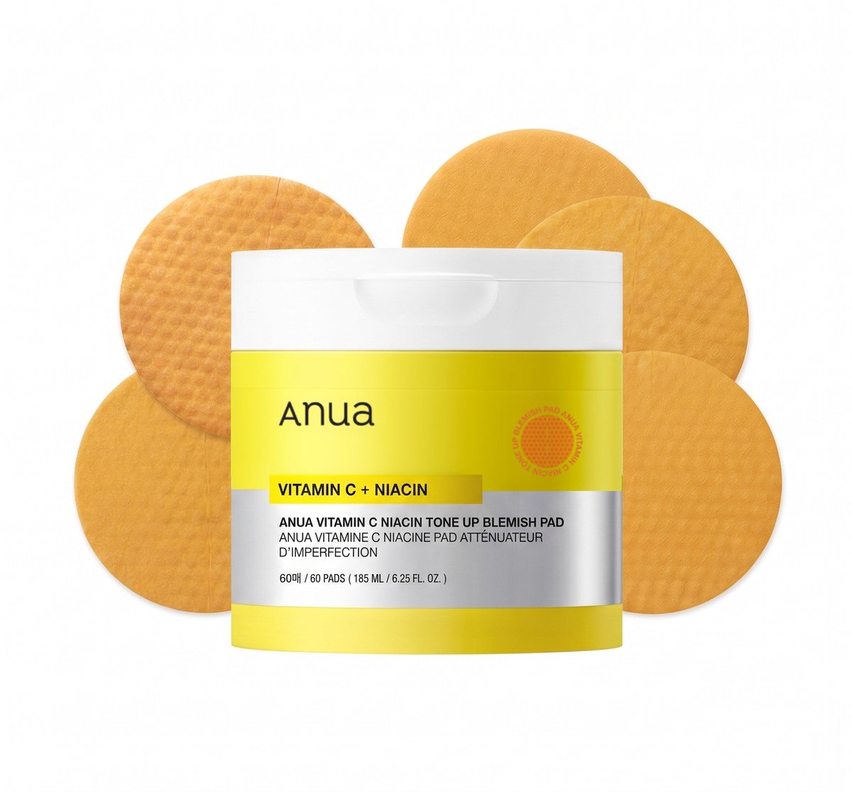TheGlassskin's tweet photo. Glow-forward toner pads: ANUA Vitamin C Niacin Tone-Up Blemish Pad (60 pads) with 2% niacinamide, ascorbic acid, hyaluronic acid and glutathione to help refine texture and improve dullness, uneven tone, and blemishes. ✨ #GlassSkin #KBeauty https://t.co/MLt8WGSq3u https://t.co/h3uWRSjtwc