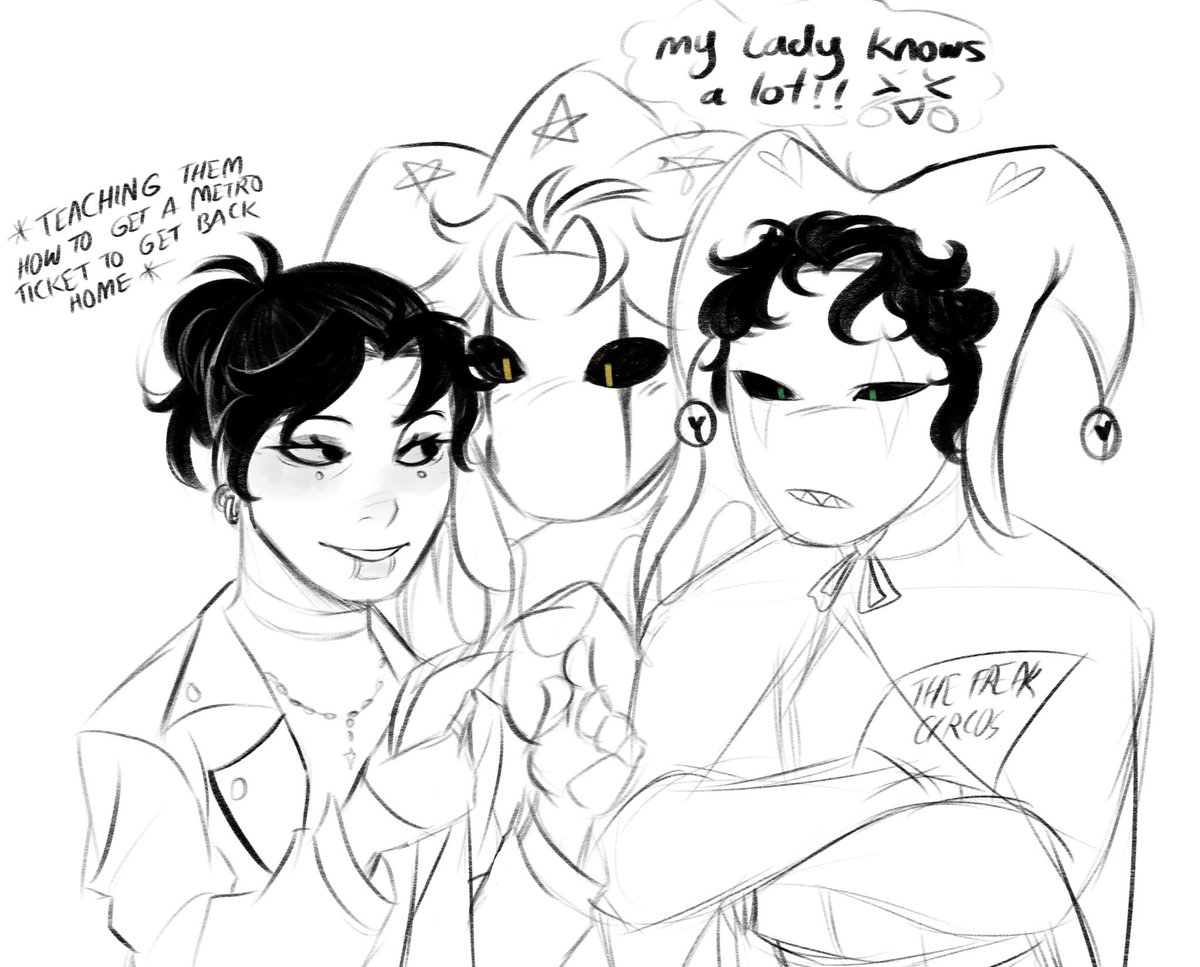 v0idA4hid's tweet photo. Sketchdumb of mc #TFC #thefreakcircus https://t.co/uEZitQ16OI