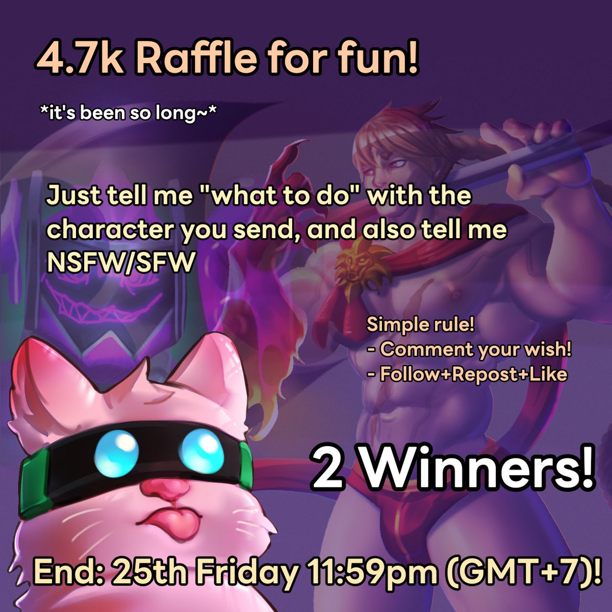 ninjagreen99's tweet photo. 4.7k Raffle for fun!

*It's been so long* since last time i did #bara #raffle https://t.co/GNZWJOwaiL