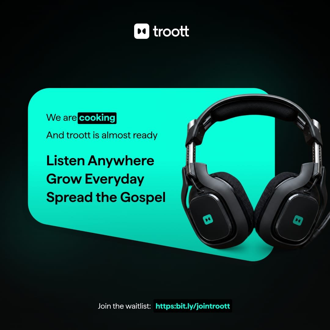 thetroott's tweet photo. We have been cooking 🍳 🔪 🔥

Now, we're 85% ready.

Soon, you'll have a new way to discover Christian teachings, listen intentionally, and keep growing outside church.

You should join us if you're not yet on our wait-list. 

Join the Troott waitlist:
https://t.co/d9jzXrBYo9 https://t.co/2SgGBLvgik