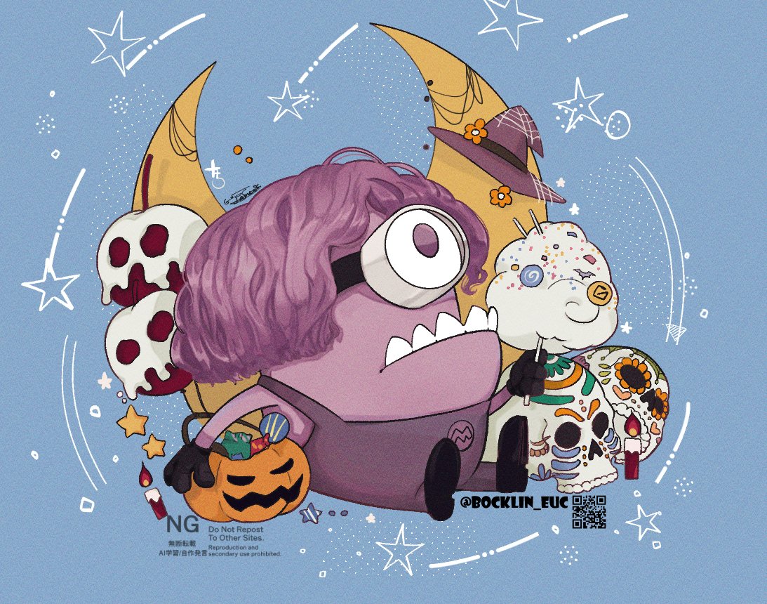 Bocklin_euc's tweet photo. USJのホラナイに行けないからってミニオンのハロコス描く人🎃 https://t.co/0ZGhEe1sDQ