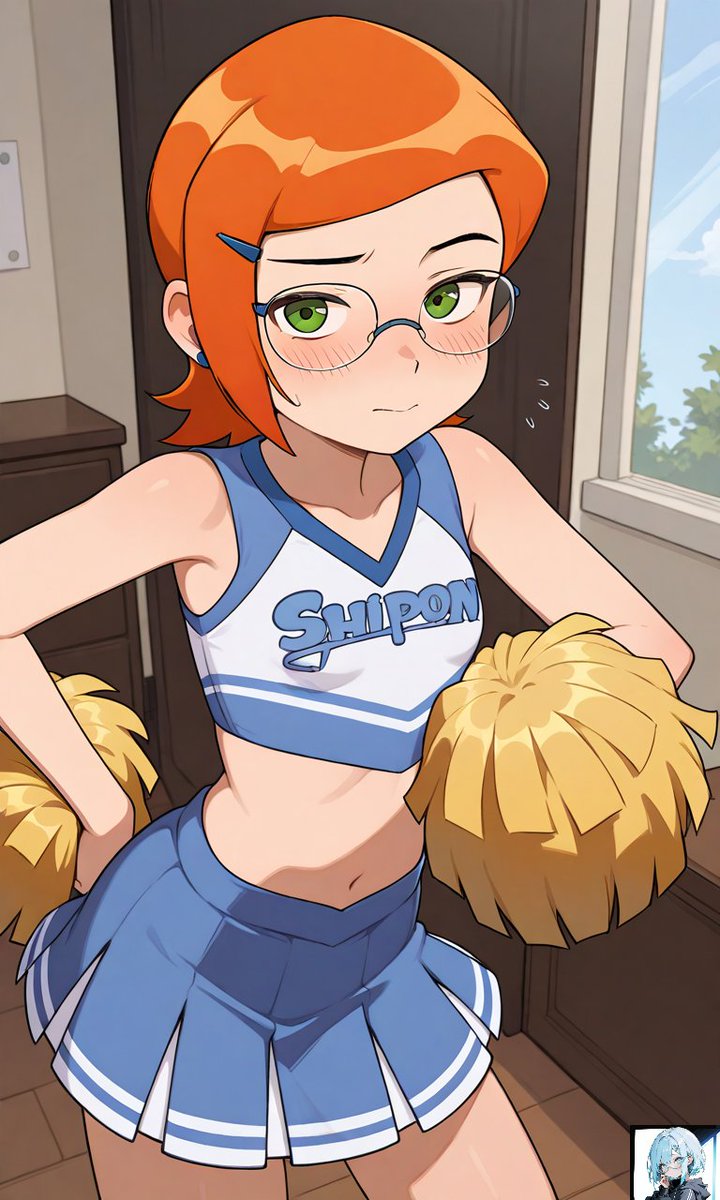 YuukiSinju's tweet photo. Gwen the cheerleader, your number one fan. #gwentennyson #gwen10 https://t.co/ZtFWgdqCKF