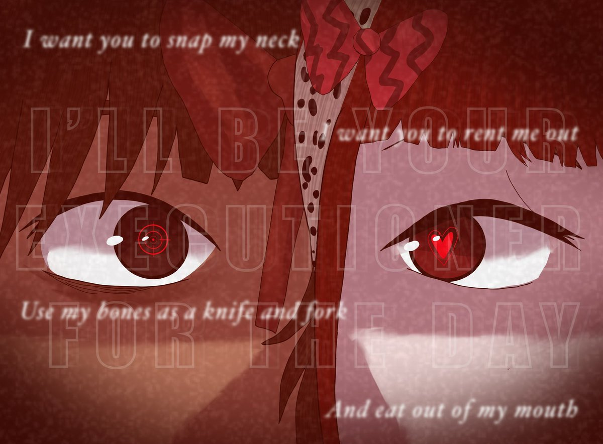 P3ndaPenz's tweet photo. More creepypasta AU related fanart!
Artwork was inspired by the song Executioner by Wych Elm #fanart
#creepypastafanart #creepypastaart #creepypasta #creepypastaoc #ninathekiller #ninathekillerfanart https://t.co/RUBybfz7TR