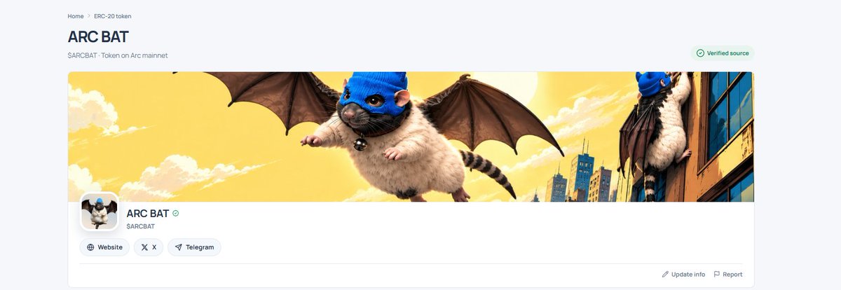 arc_bat's tweet photo. $ARCBAT verified on Arc Explorer. 
and 60M $ARCBAT (6%) burned in total.
Cheers

https://t.co/snnQ91CPIi https://t.co/6Xdg2ECyvo