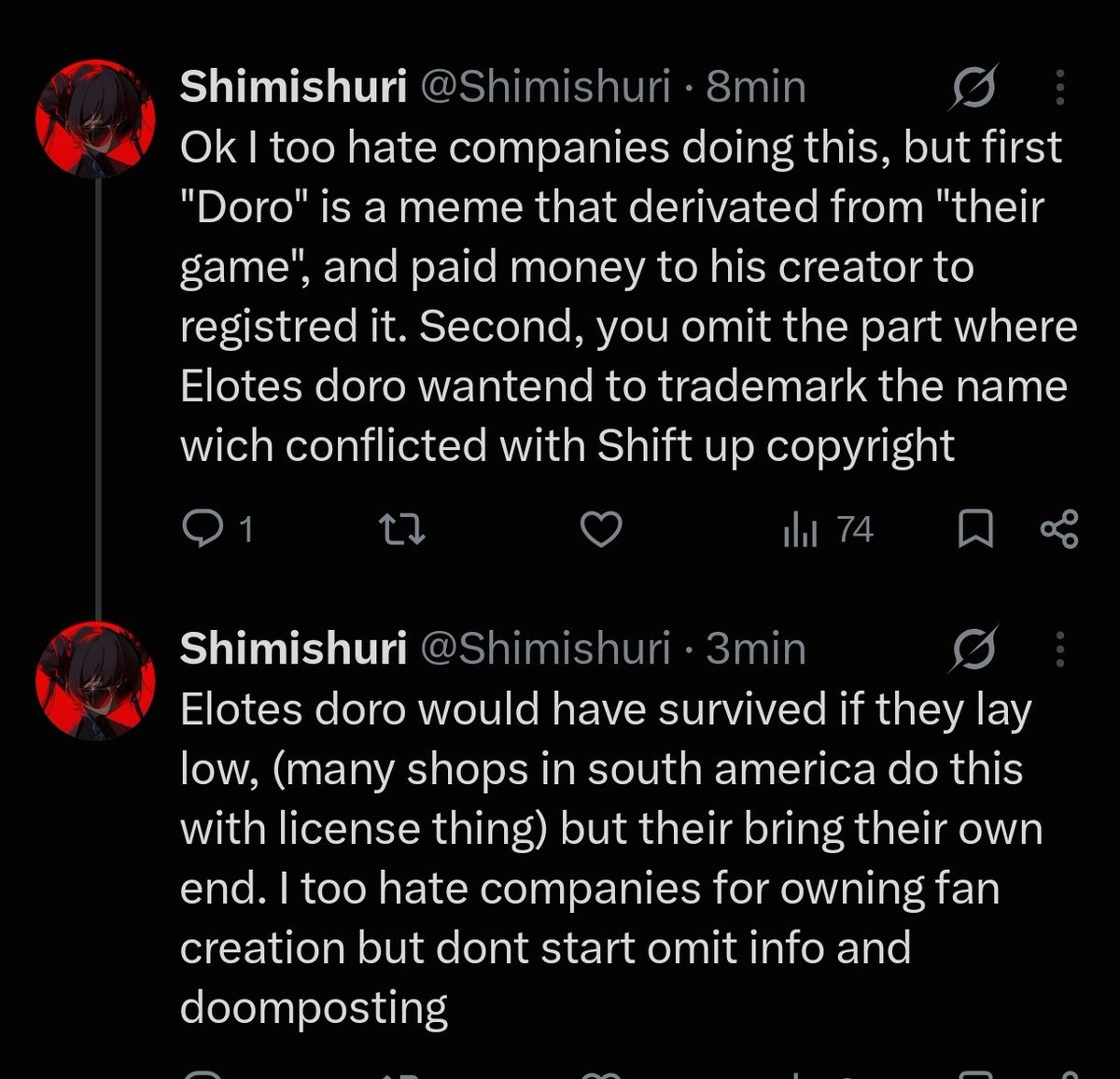 Shimishuri's tweet photo. @GiveMeBanHammer Sigh please I know its easy to hate companies but please read https://t.co/TJYcweoZCT