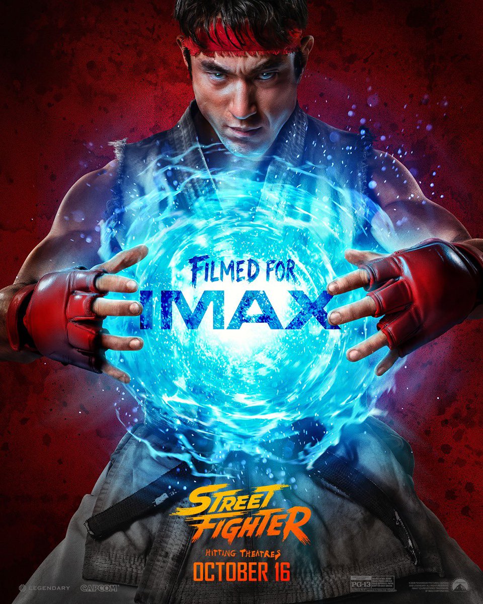 TheNewBoss1's tweet photo. THIS NEW STREET FIGHTER MOVIE POSTER ACTUALLY LOOKS CRAZY… 😳🔥
Legendary Entertainment just released an official IMAX poster for the upcoming live-action Street Fighter movie, and it is giving us our best look yet at Ryu’s iconic move. https://t.co/vaXOWlf58E