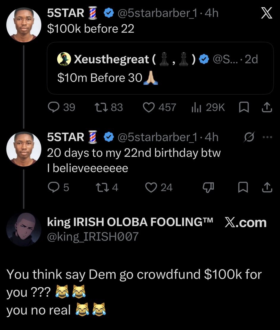 wtfzeezco's tweet photo. una dey talk o 😭😭😭 https://t.co/PVvE32q3BF