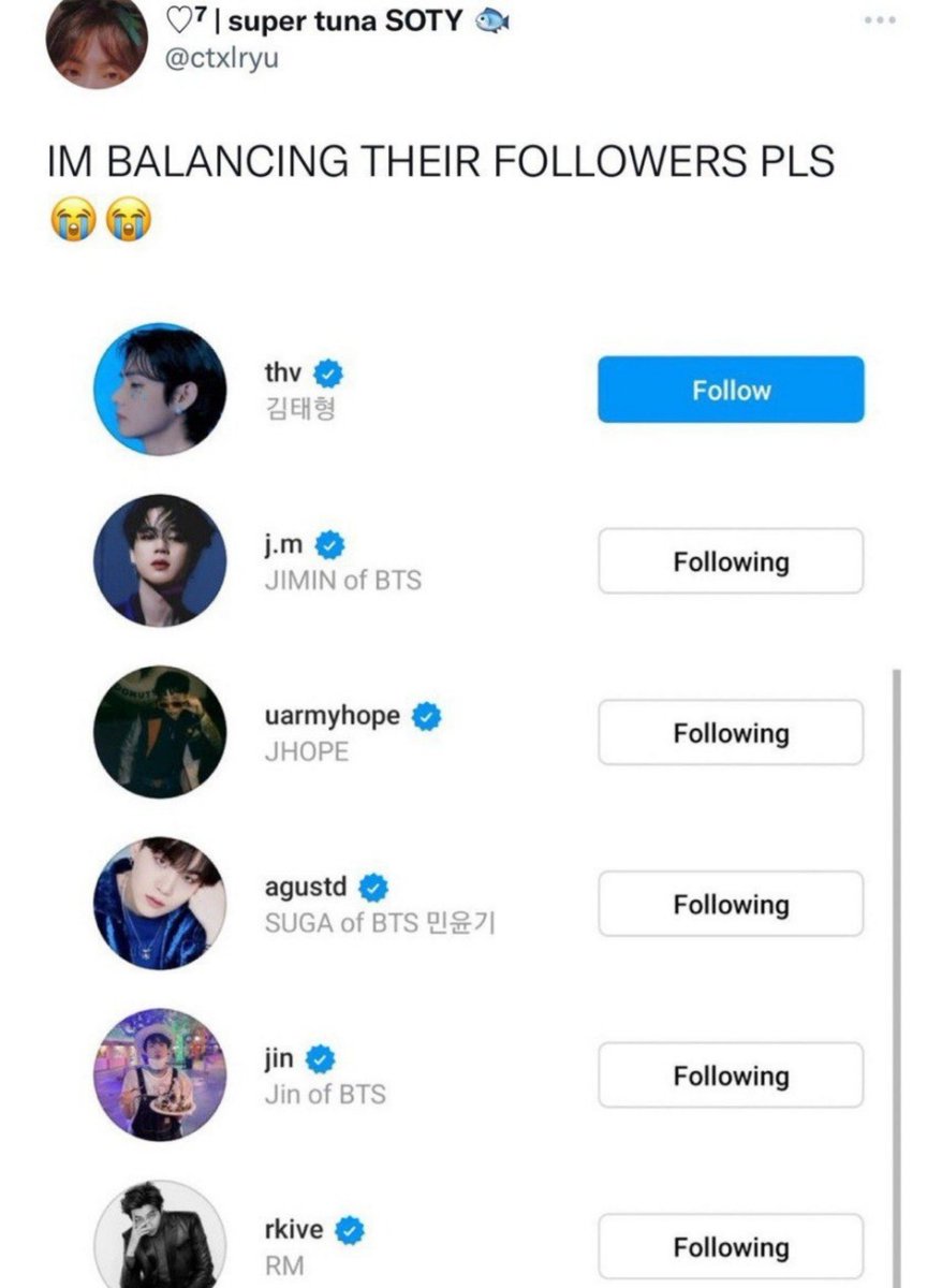 Virtuosovan's tweet photo. "Taehyung is the most bias member in the fandom"

Yeah ,we can tell https://t.co/oSxXbRUfZ5